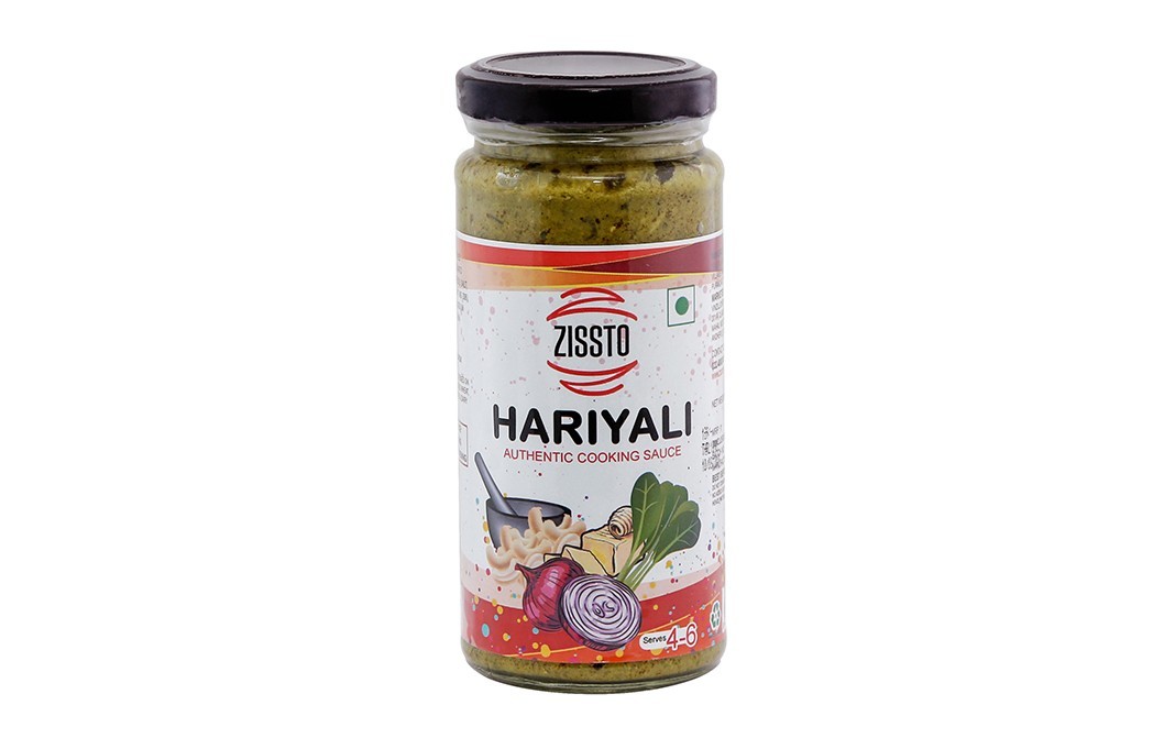 Zissto Hariyali Authentic Cooking Sauce   Glass Jar  250 grams